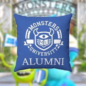 Monsters University Alumni Two Sided Pillow Cover